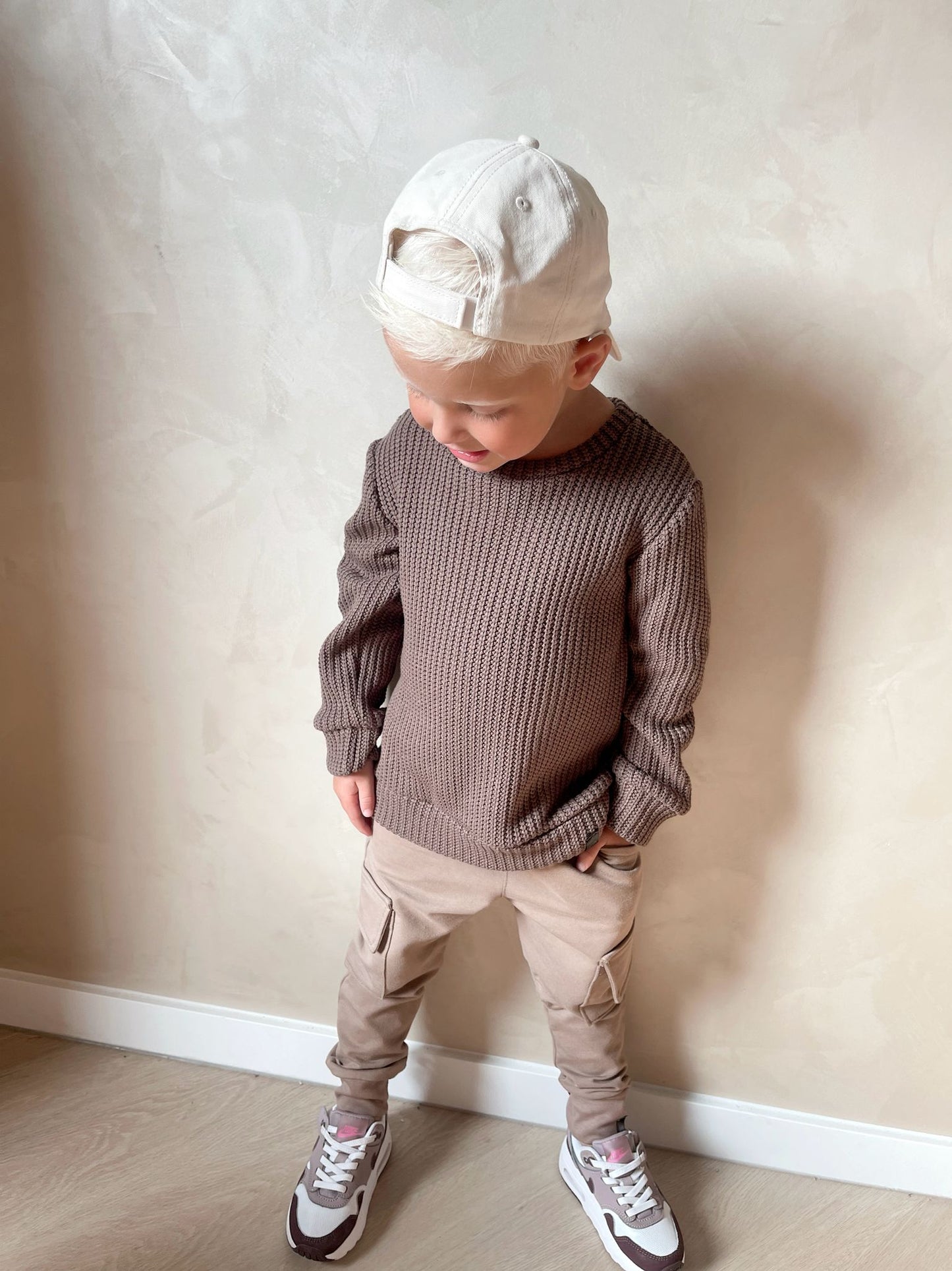 Babykleding - Cargobroek taupe Milo