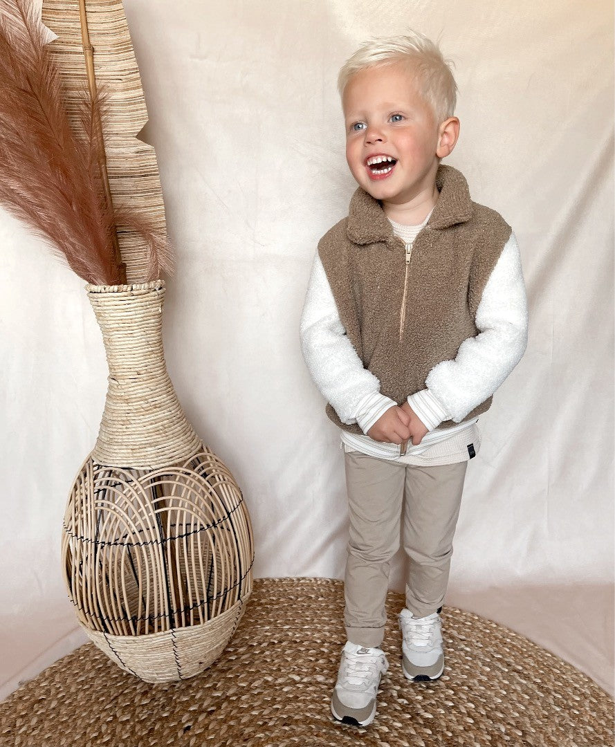 Babykleding - Broekje zand Fender