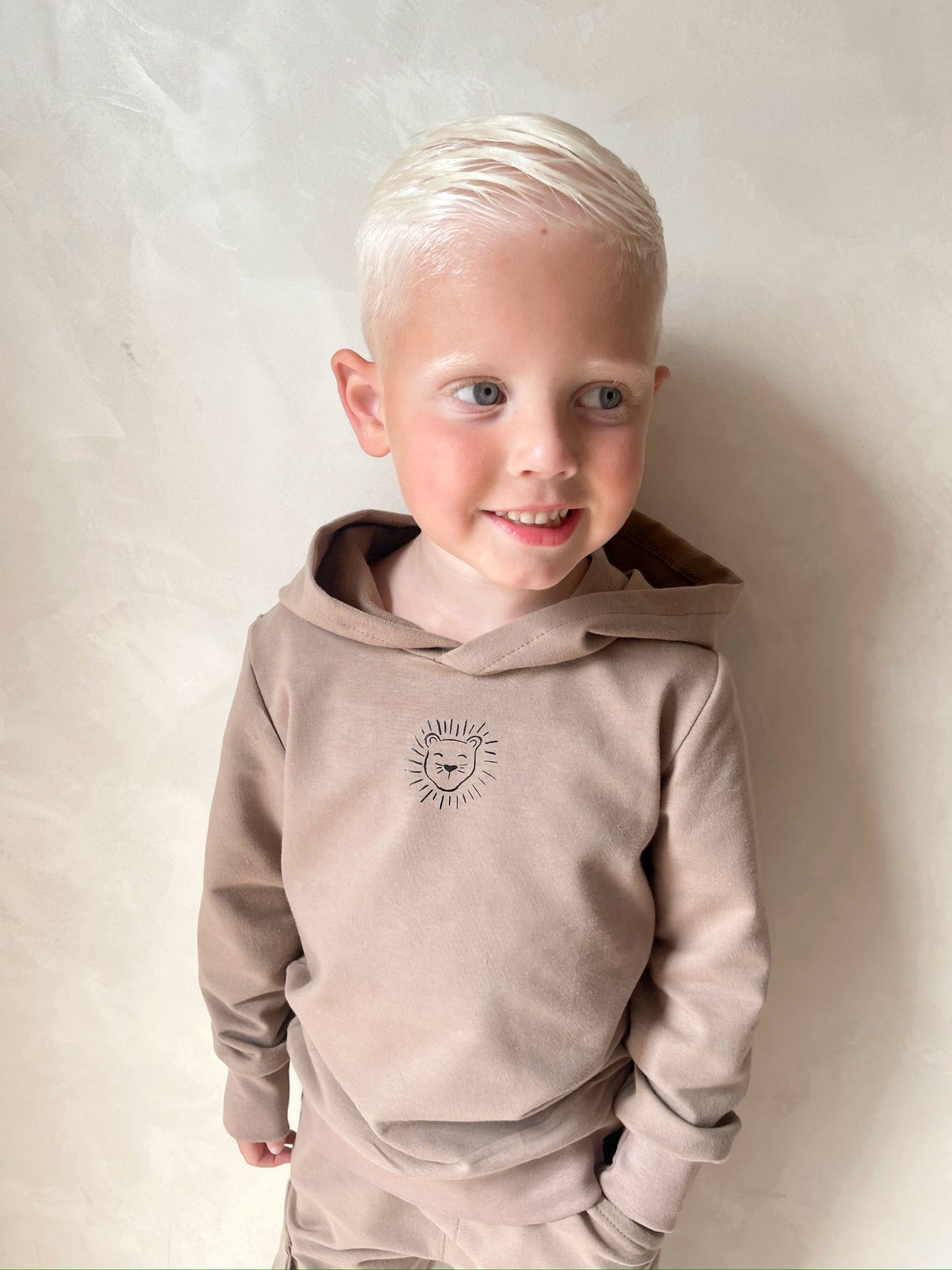 Babykleding - Hoodie taupe Milo
