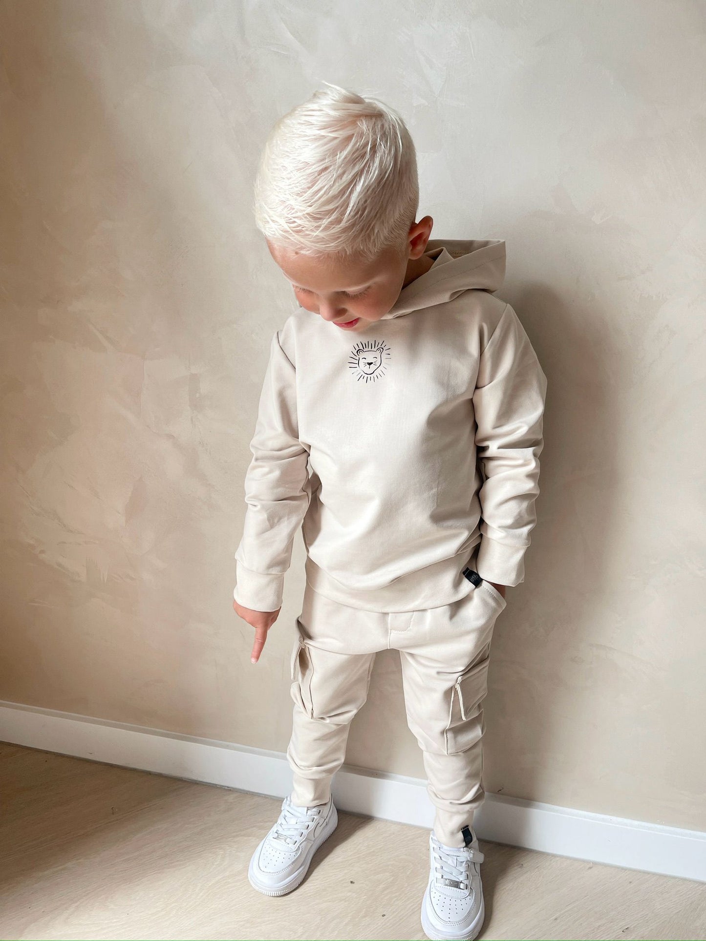 Babykleding - Joggingspak beige Liam