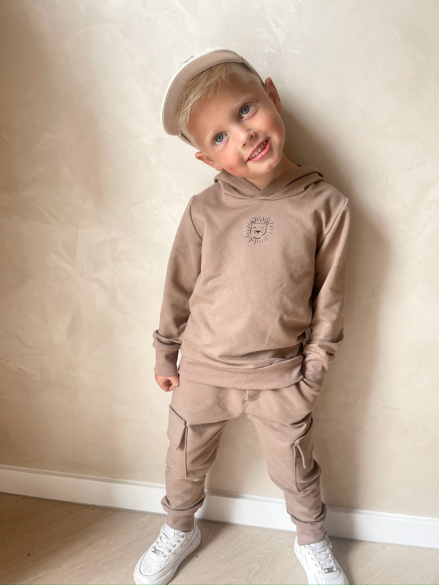 Babykleding - Hoodie taupe Milo