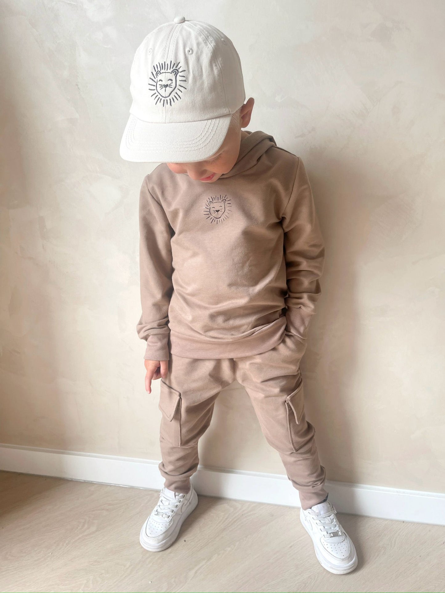 Babykleding - Hoodie taupe Milo
