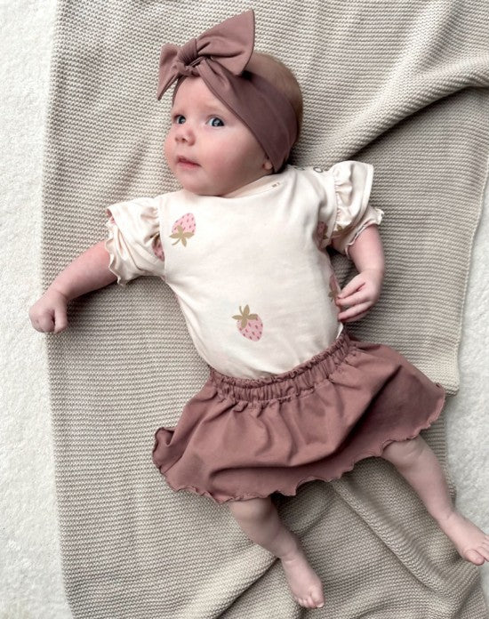 Babykleding - t-shirt aardbei