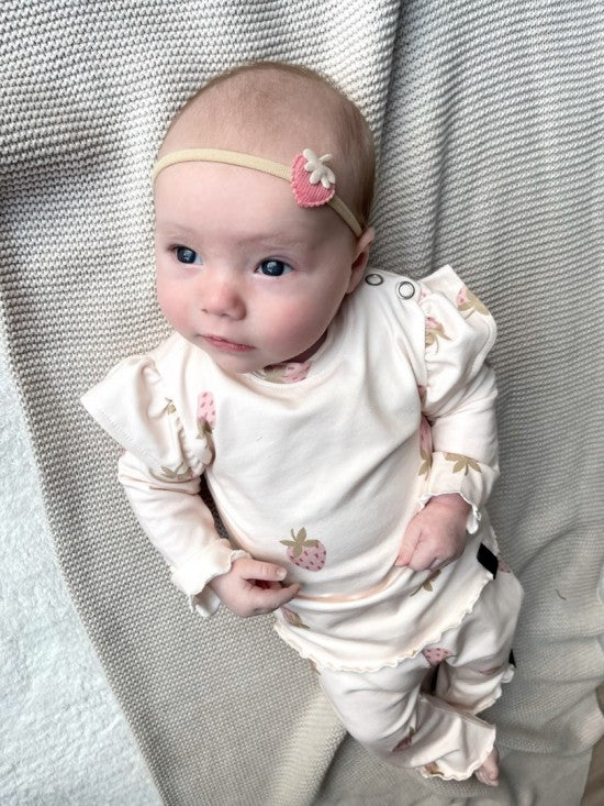 Babykleding - t-shirt aardbei