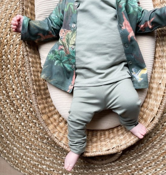 Babykleding - longvest jungle