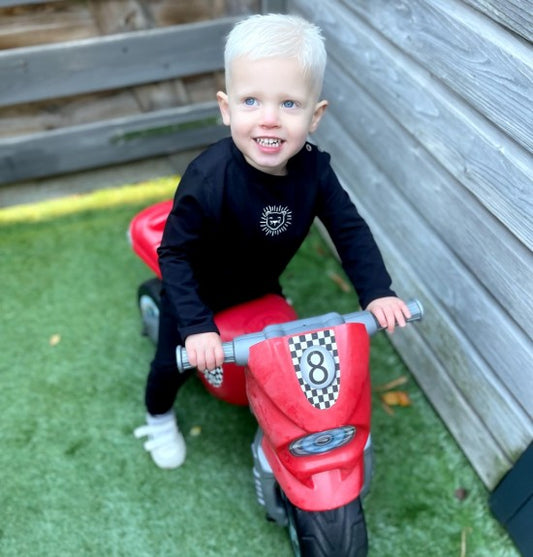 Babykleding - lenn lion longsleeve zwart