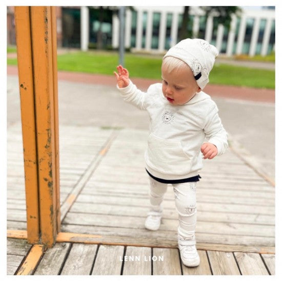Babykleding - Lenn lion broek white logo