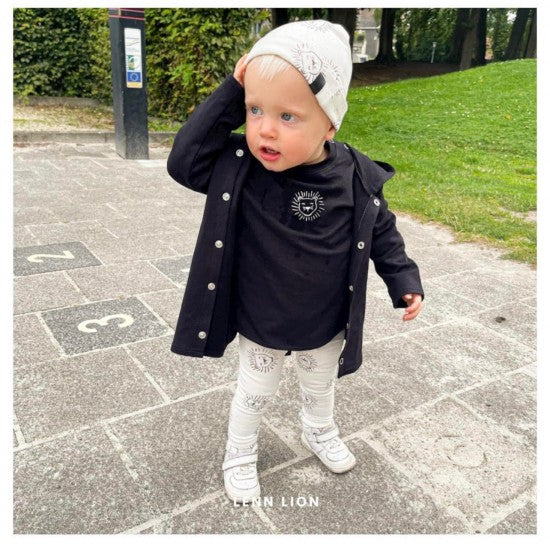 Babykleding - Lenn lion broek white logo