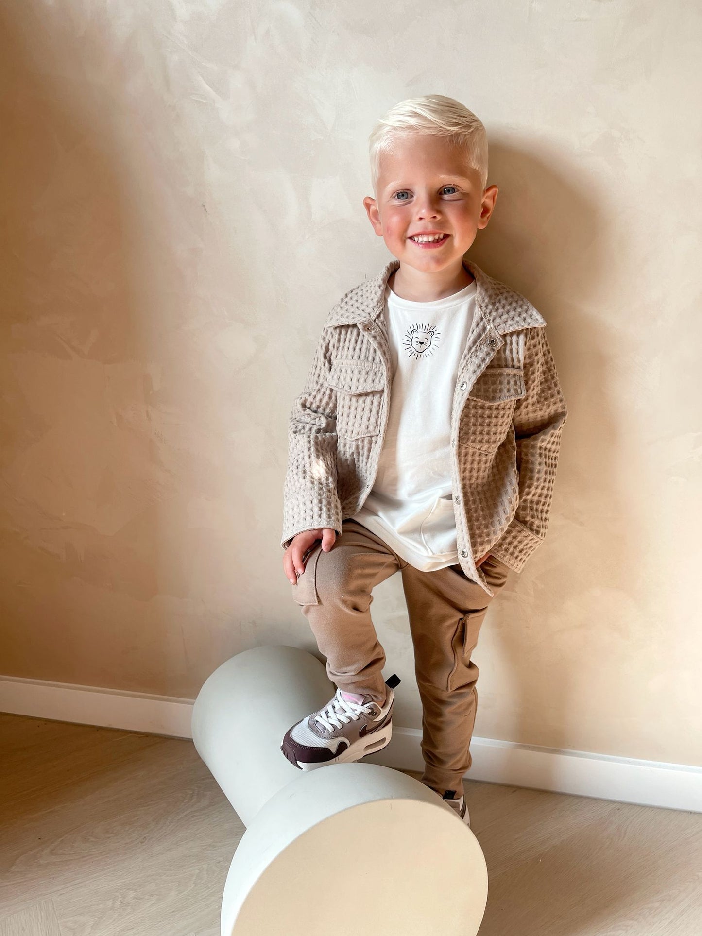 Babykleding - Cargobroek taupe Milo