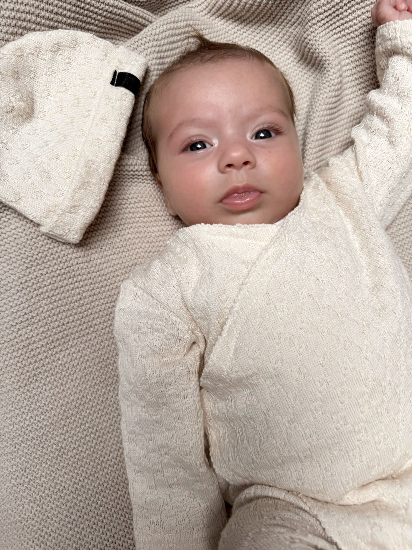 Babykleding - Geboorte/boxpakje unisex off ecru