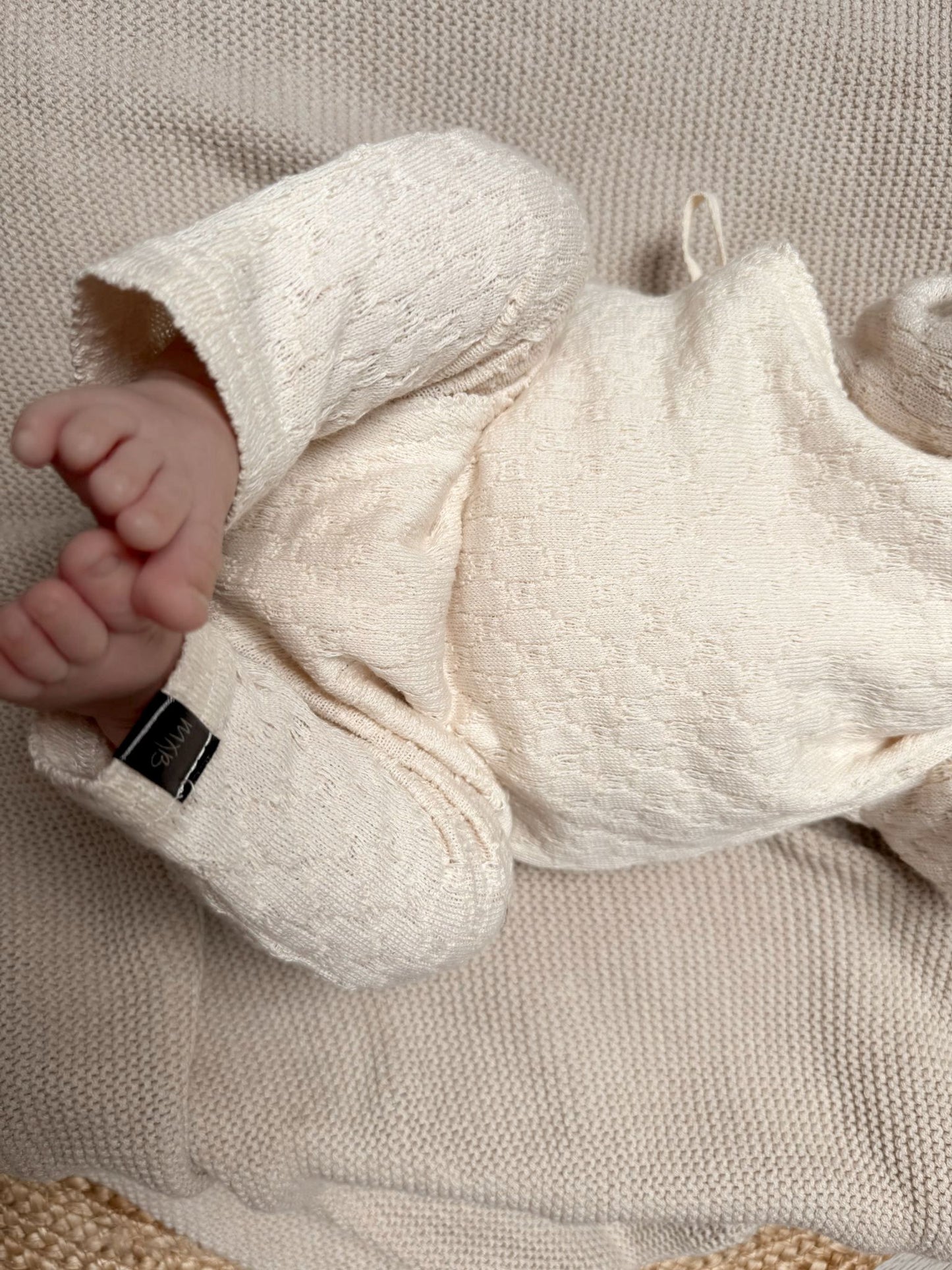 Babykleding - Geboorte/boxpakje unisex off ecru