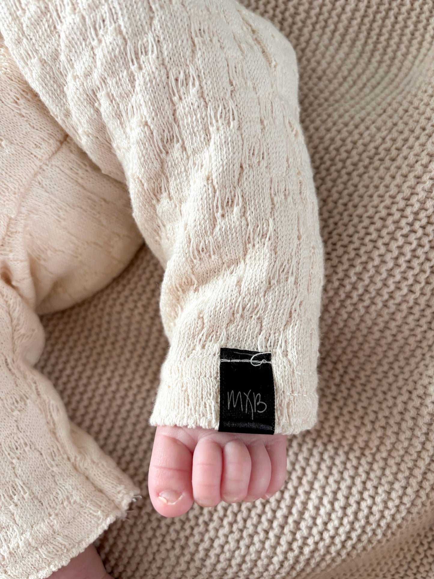 Babykleding - Geboorte/boxpakje unisex off ecru