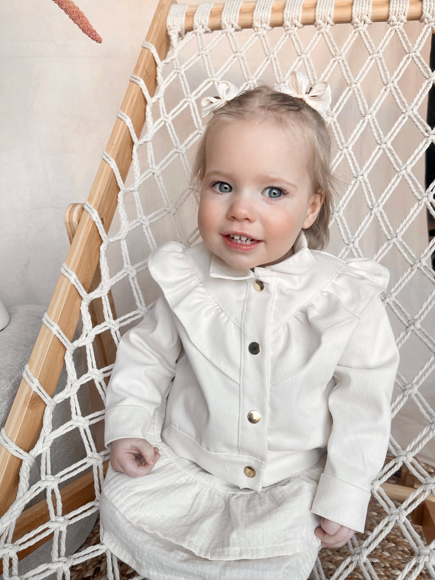 Babykleding - Liya spijkerjas ruffle
