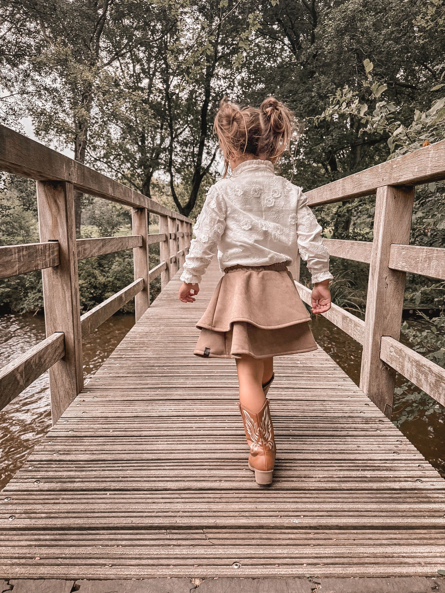 Babykleding - Rokje suède taupe Livia