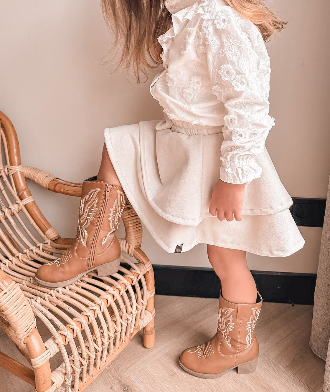 Babykleding - Rokje suède beige Julia