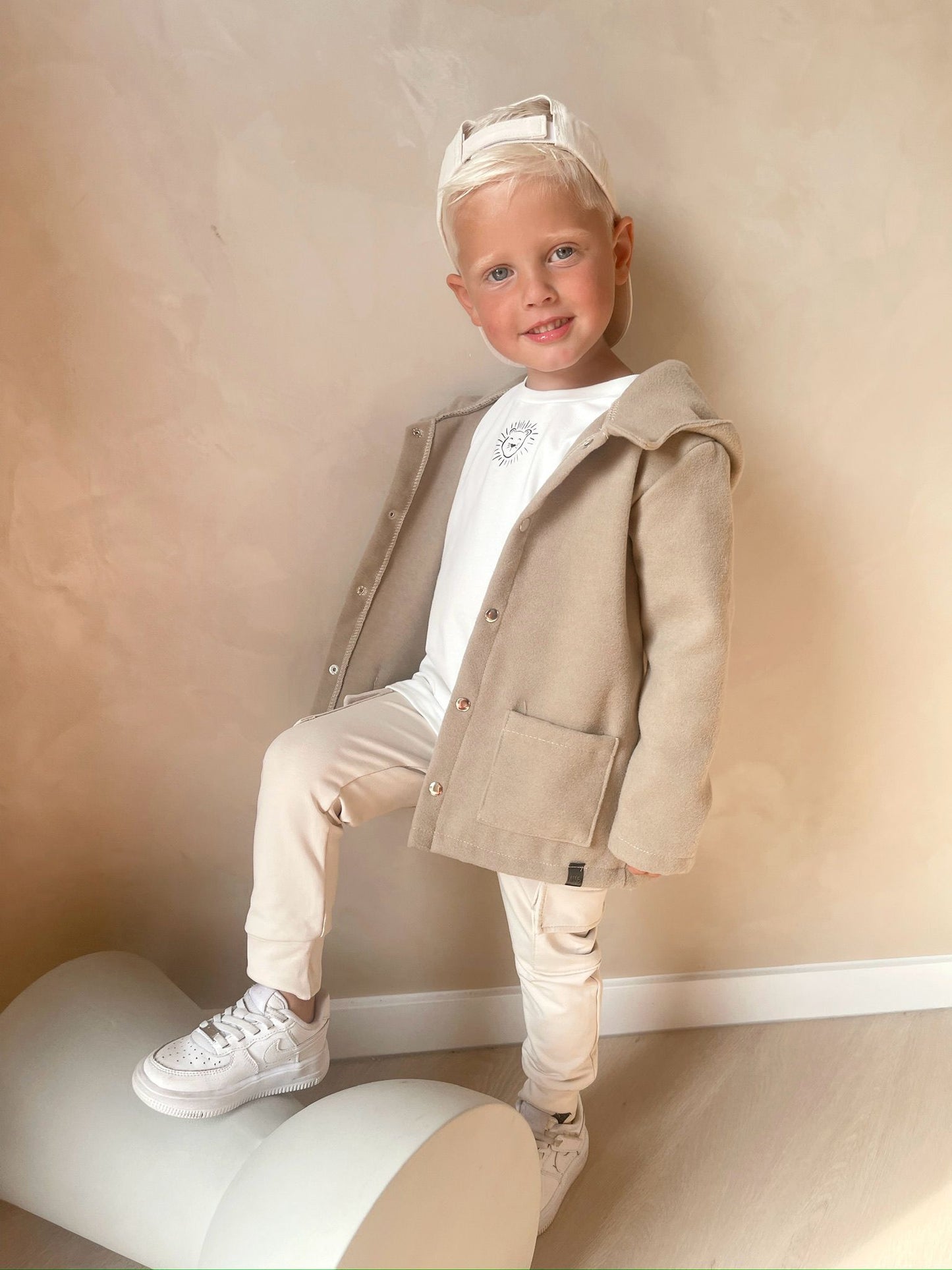 Babykleding - Cargobroek beige Liam