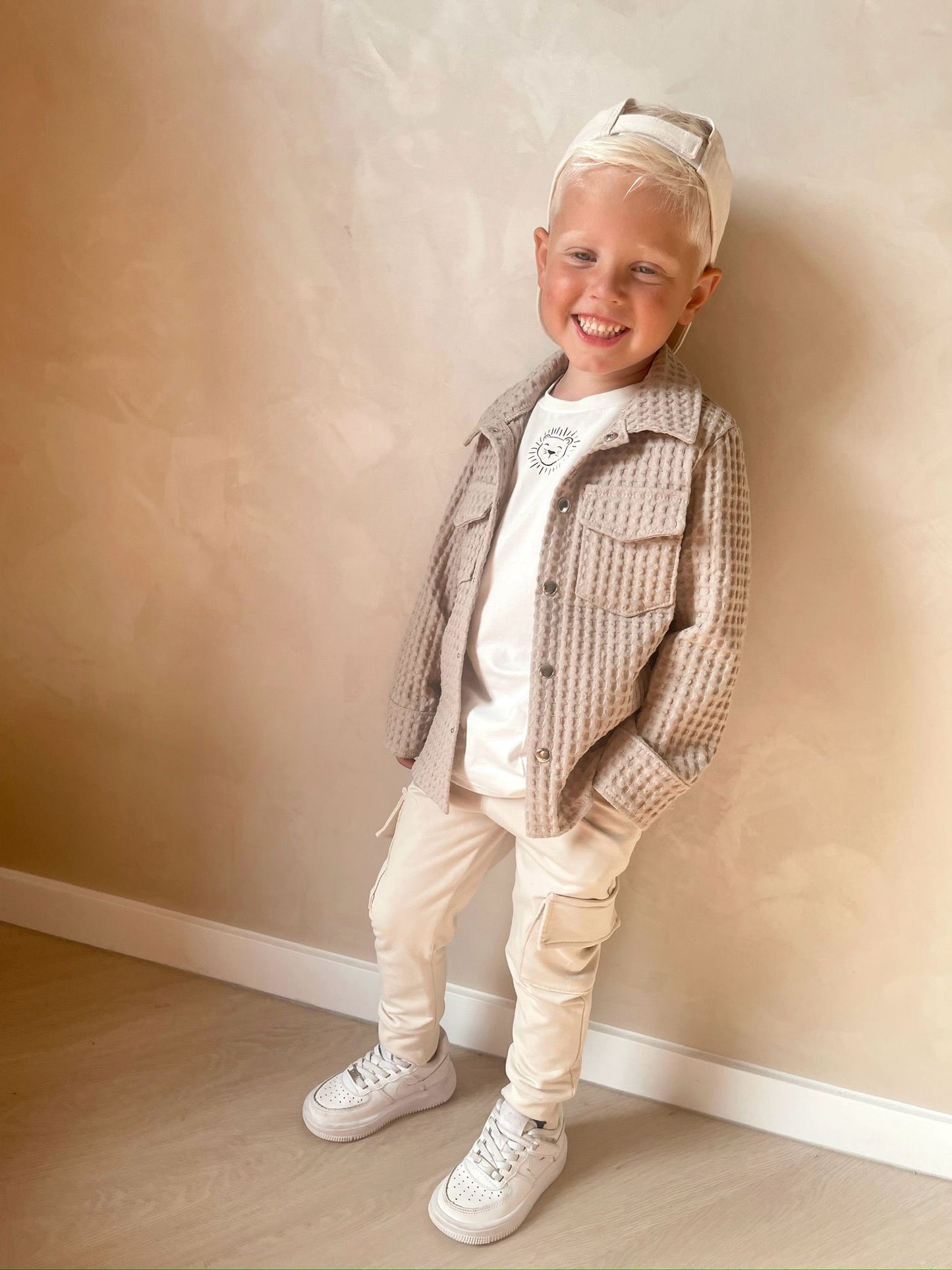 Babykleding - Cargobroek beige Liam