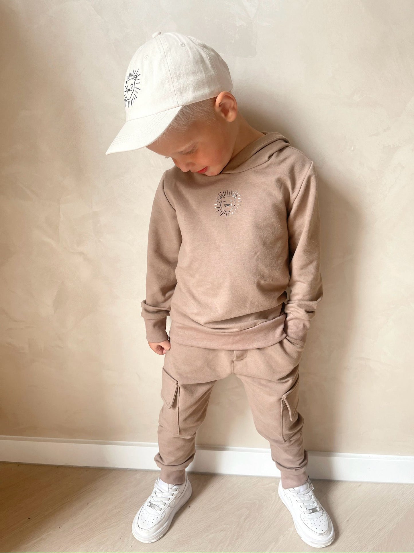 Babykleding - Joggingspak taupe Milo