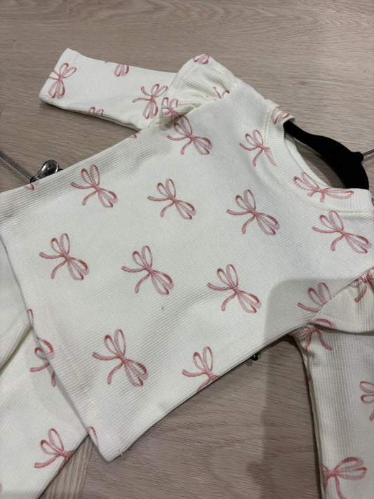 Babykleding - Roze Strik Setje