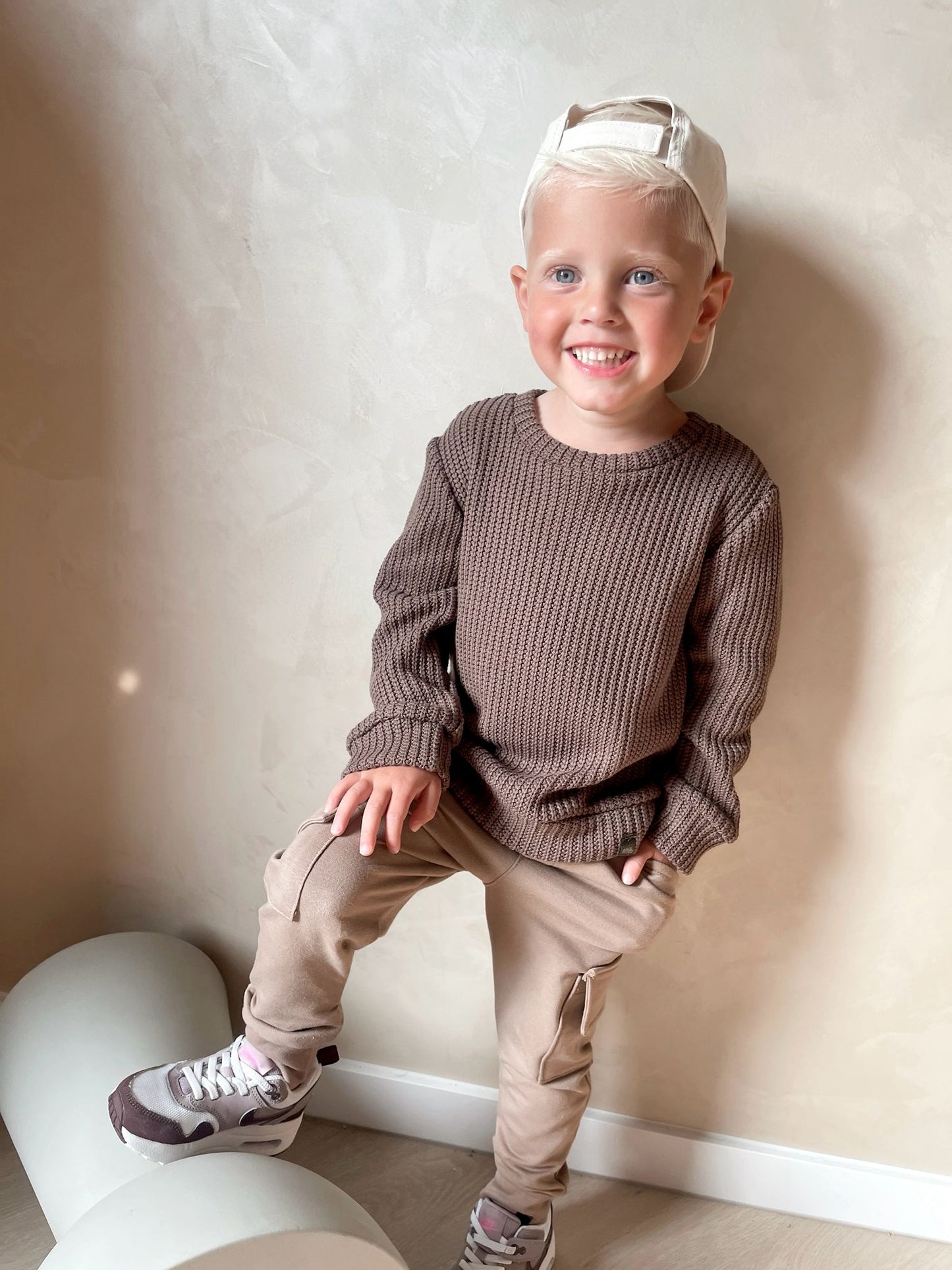 Babykleding - Cargobroek taupe Milo