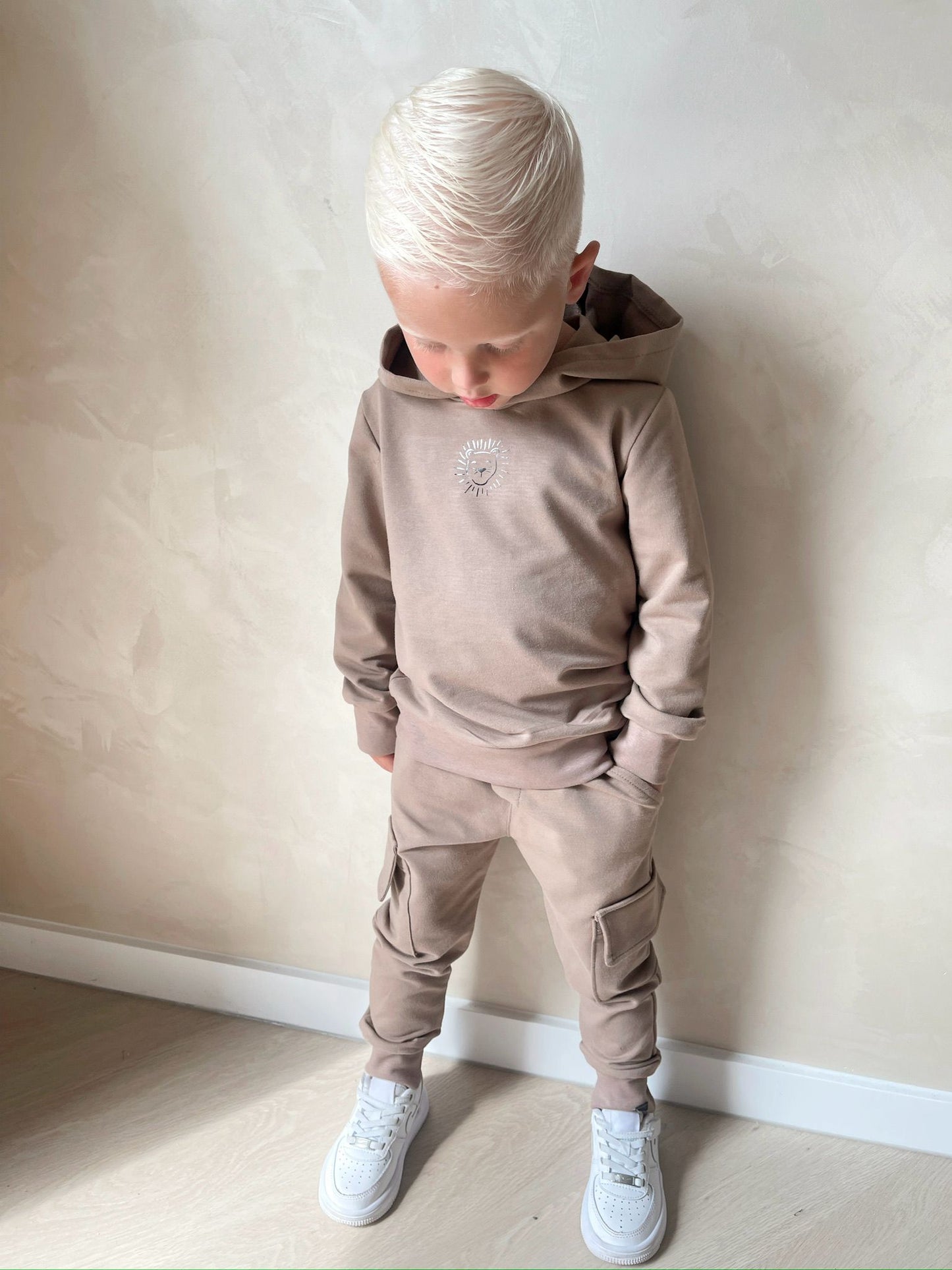 Babykleding - Joggingspak taupe Milo