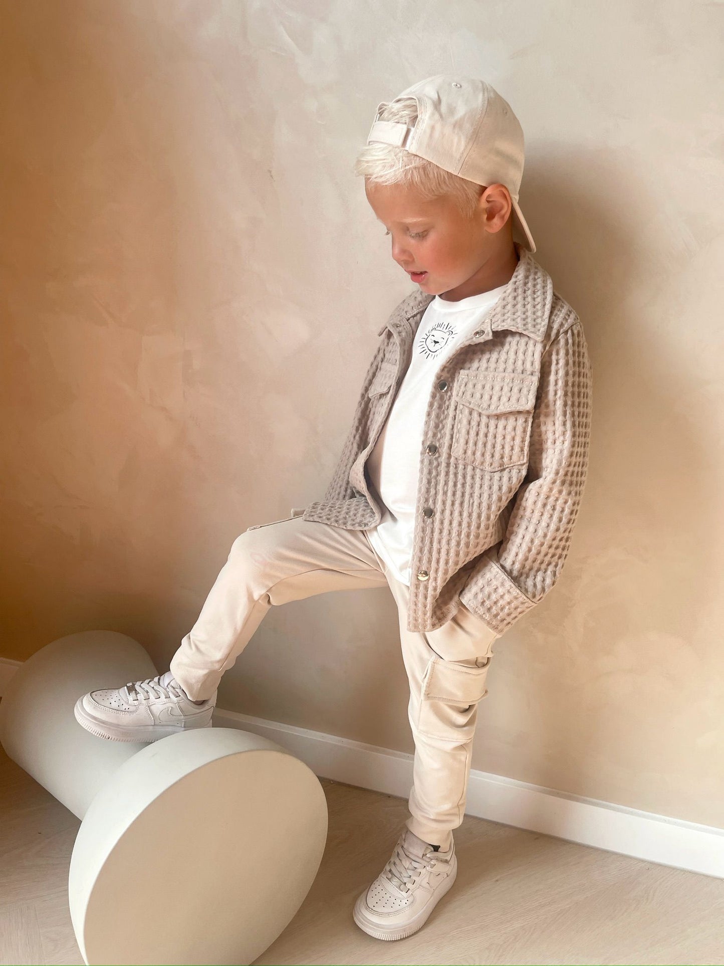 Babykleding - Cargobroek beige Liam