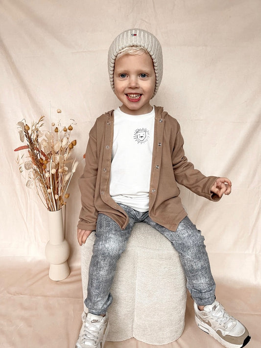 Babykleding - Longvest Taupe Raff