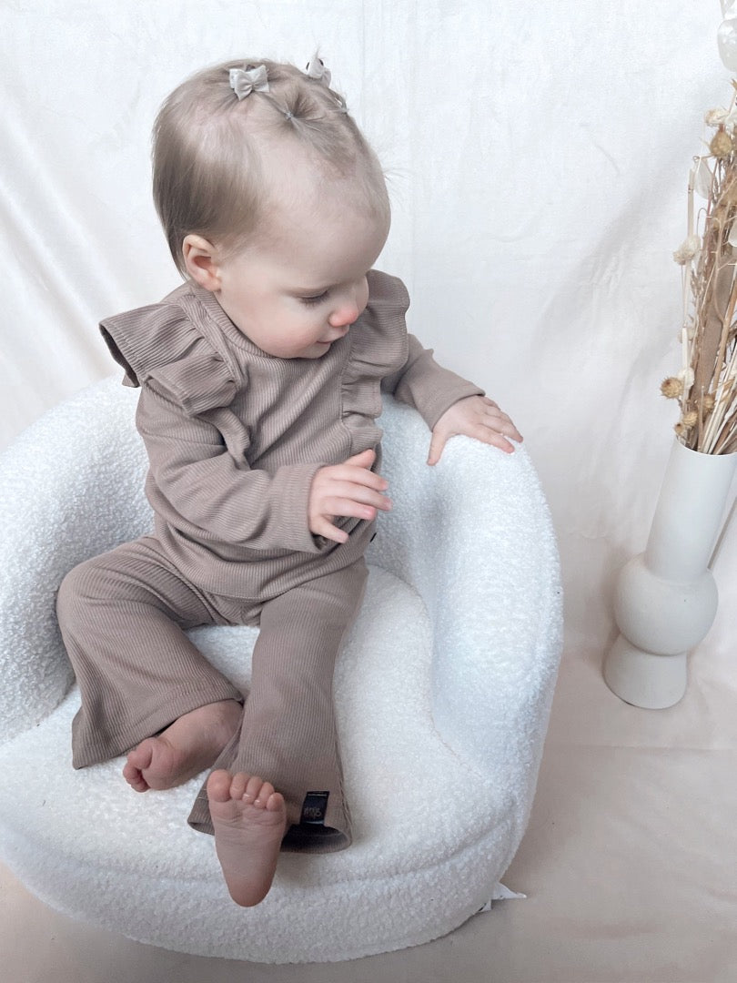 Babykleding - Flared Saar taupe
