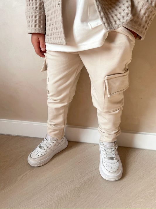 Babykleding - Cargobroek beige Liam