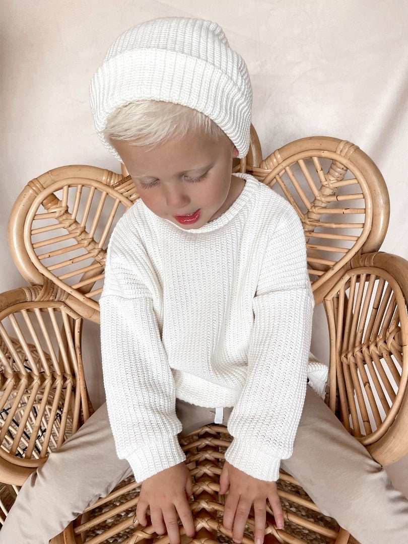 Babykleding - Knitted sweater Ecru unisex