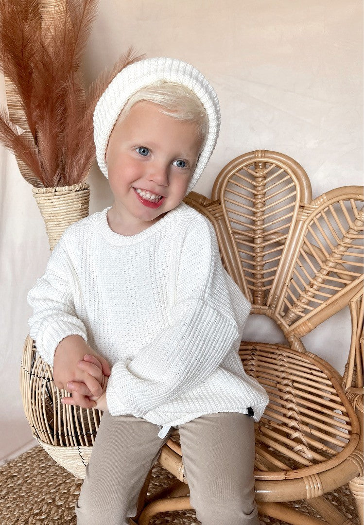 Babykleding - Knitted sweater Ecru unisex