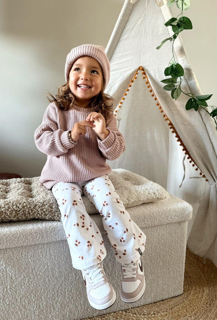Babykleding - Knitted sweater Oud roze