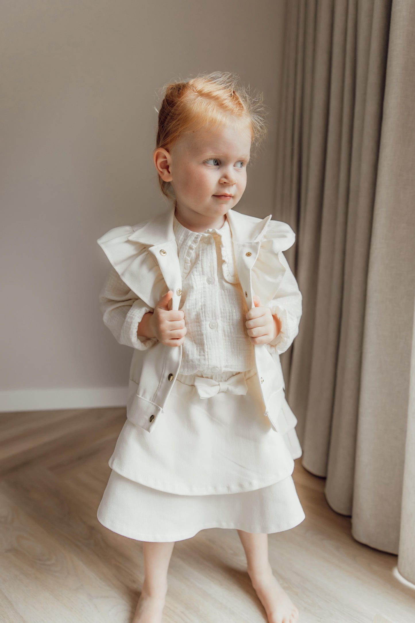 Babykleding - Liya Spijker Gilet Beige