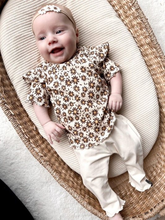Babykleding - t-shirt liya bloemen