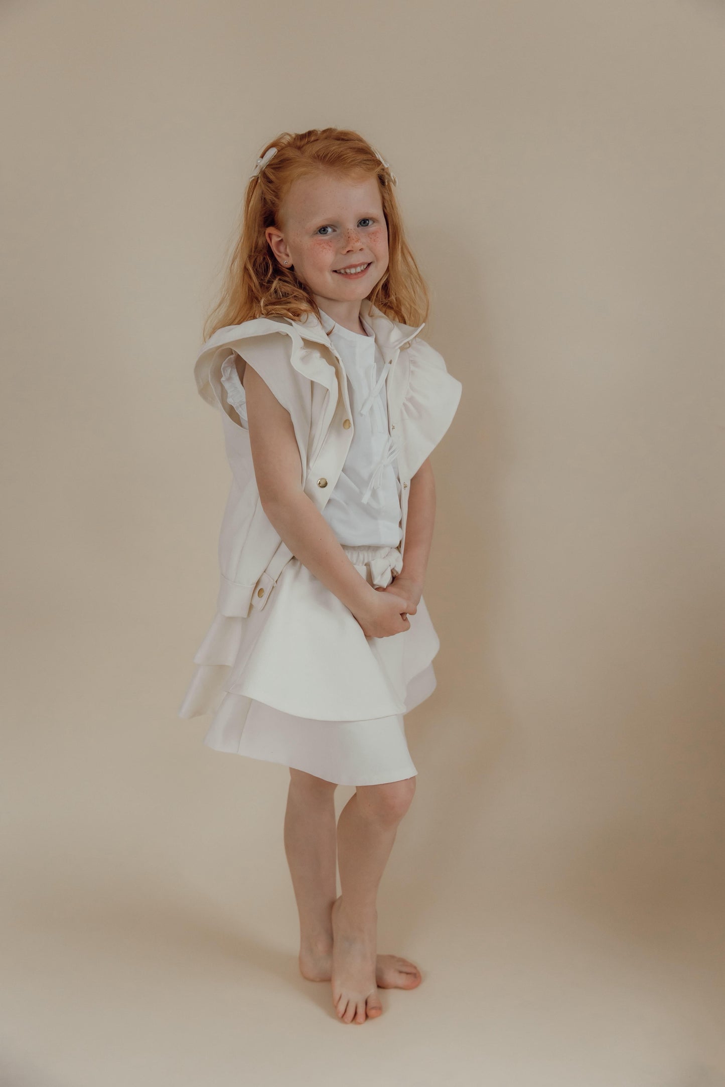 Babykleding - Liya Spijker Gilet Beige