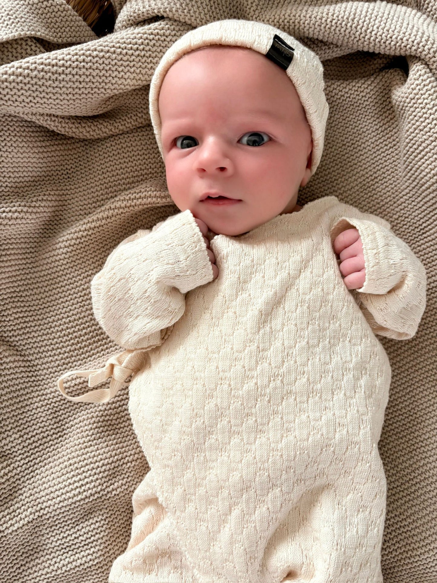 Babykleding - Geboorte/boxpakje unisex off ecru