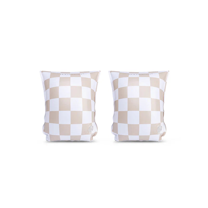 Zwembandjes - Beige - Checkmate