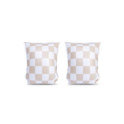 Zwembandjes - Beige - Checkmate