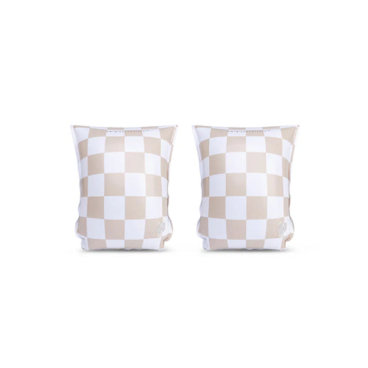 Zwembandjes - Beige - Checkmate