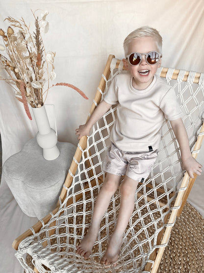 Babykleding - Zwembroek Lenn Lion Logo beige 