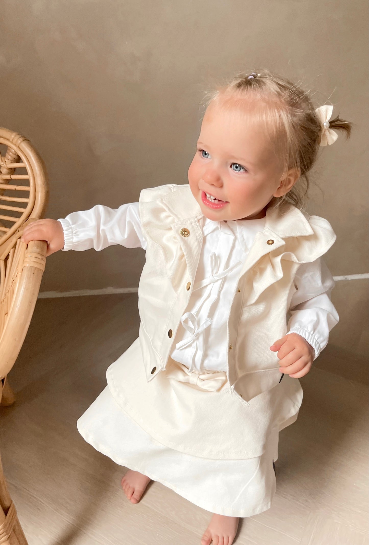 Babykleding - Liya Strik Rok Beige