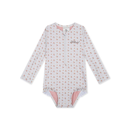 UV Badpak Kinder Met Lange Mouwen - Oudroze - Cozy Hearts