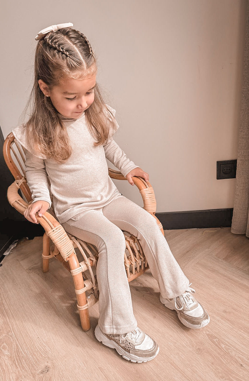 Babykleding - Longsleeve ruffle lurex Indy