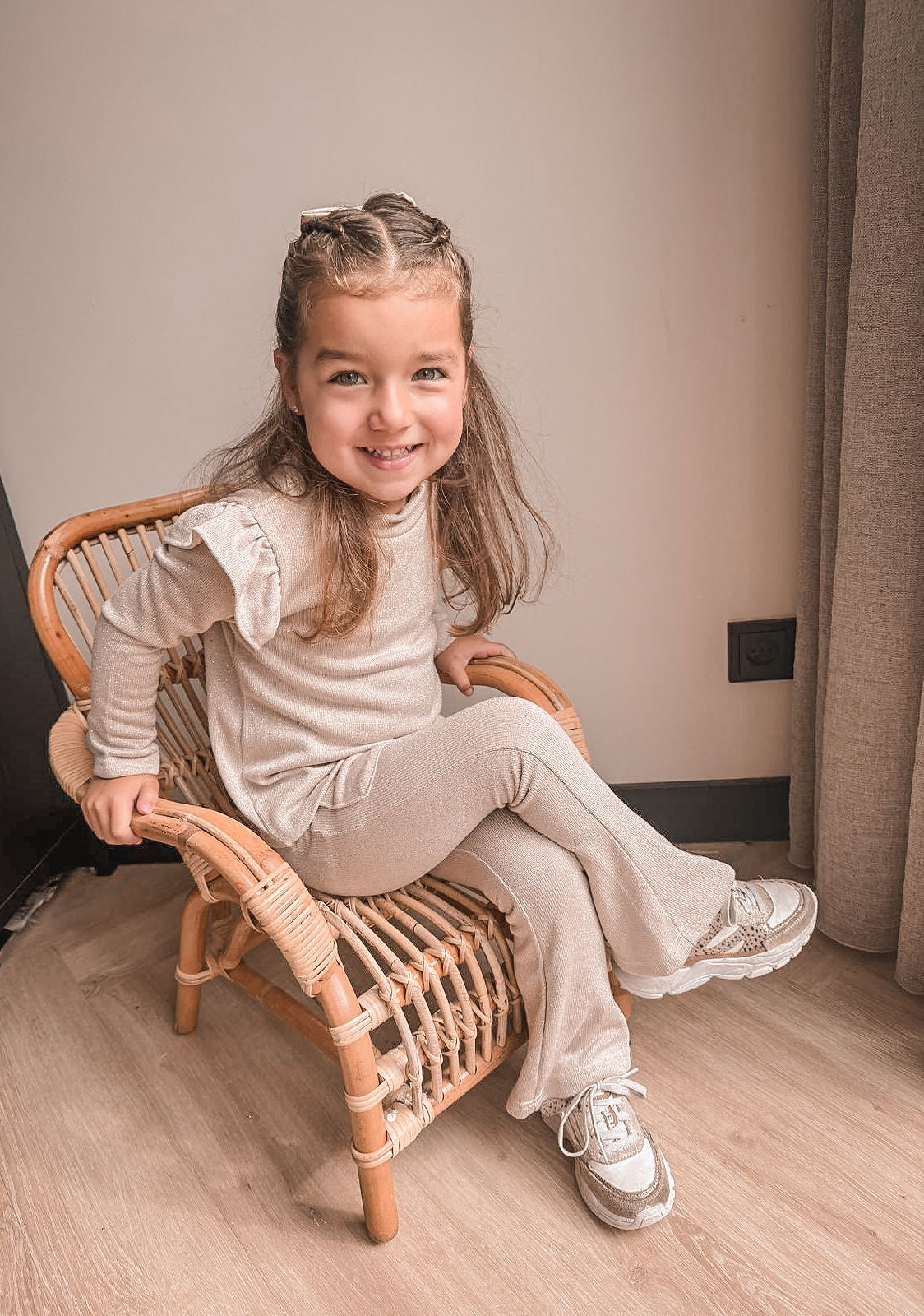 Babykleding - Longsleeve ruffle lurex Indy