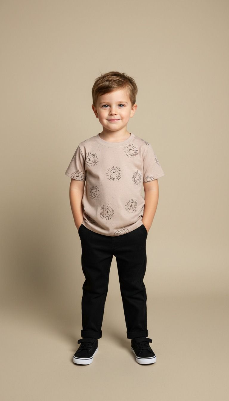 Babykleding - Lenn Lion T-Shirt Beige