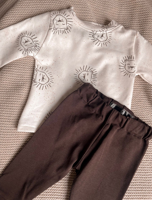 Babykleding - logo Leeuw Setje