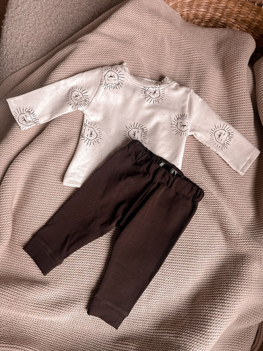 Babykleding - logo Leeuw Setje