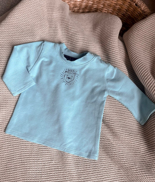 Babykleding - Logo Blauw Setje