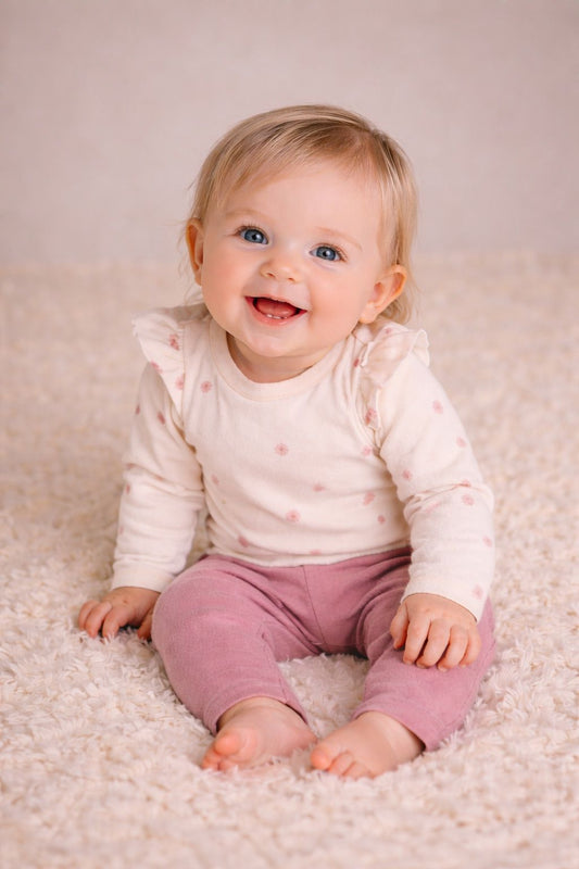 Babykleding - Kes Bloemen Setje