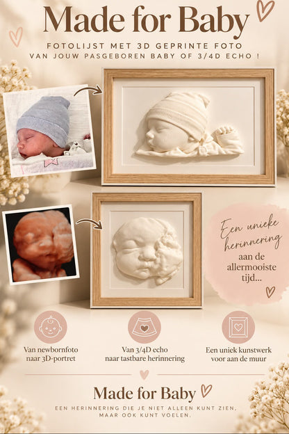 3D-Echo/Babyfoto op fotolijst